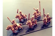 Barbarian Cavalry with Spears & Shields on Horses (16 figures)