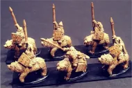 Dwarian Bear Cavalry with Spears and Shields (16 figures)