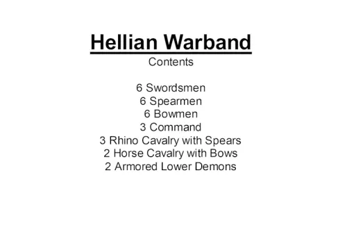Hellian Warband (28 figures)