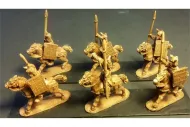 Pyramian Cavalry with Spears & Shields on Unarmored Horse (16 figures)