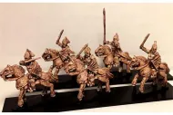 Vampirian Cavalry with Sword & Shield on Unarmored Horses (16 figures)
