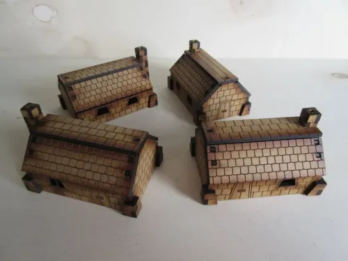 Simple Dwarf dwellings 15mm
