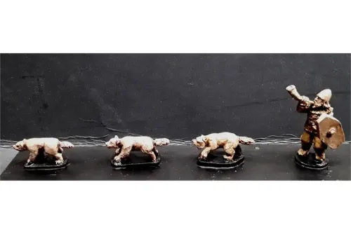 Barbarian War Wolverines with Pack Master (18 figures)