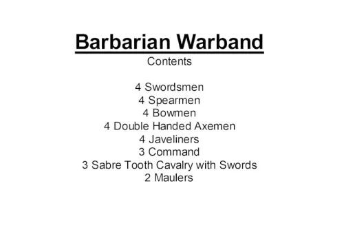 Barbarian Warband (28 figures)