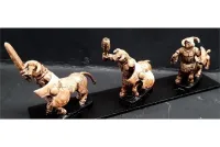 Bestian Cavalry Heavily Armored Bulltaurs with Swords & Shields (16 figures)