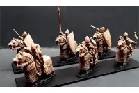 Elvian Cavalry with Bows on Heavily Armored Horses (16 figures)