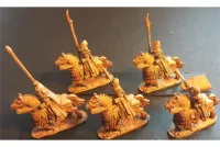 Elvian Cavalry with Spears & Shields & Lightly Armored Horse (16 figures)