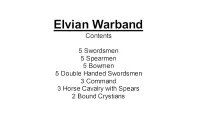 Elvian Warband (28 figures)