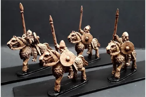 Frigian Cavalry with Spears and Shields Lightly Armored Horse (16 figures)
