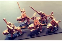 Orcian Cavalry with Swords & Shields on Wolves (16 figures)