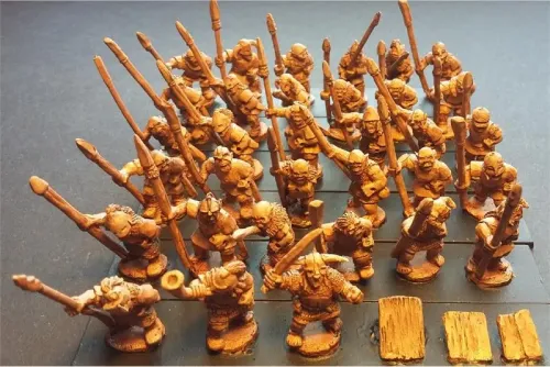 Orcian Spearmen with Shields (35 figures)