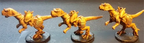 Scalian Cavalry with Bows on Lightly Armored Chameliex (16 figures)