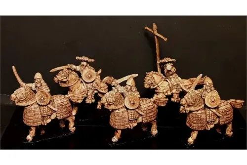 Stygian Cavalry with Swords & Shields on Heavily Armored Horses (16 figures)