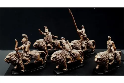 Legian Cavalry with Bows on Armored Lions (16 figures)
