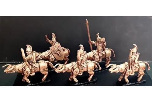 Legian Cavalry with Bows on Heavily Armored Bulls (16 figures)