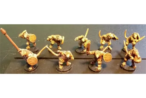 Vermians with Hand Weapons and Shields (35 figures)