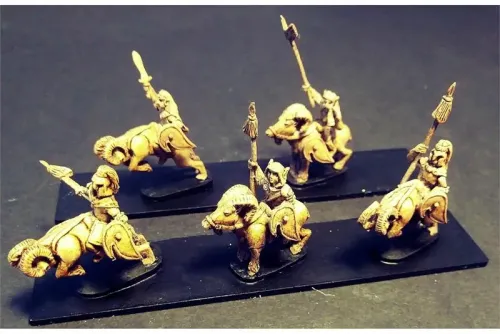 Wovian Cavalry with Spears and Shields on Rams (16 figures)